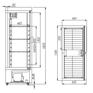 Шкаф холодильный Carboma ШХ‑0,8 INOX - Изображение 2