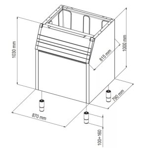 Бункер для льда Brema Bin 200 (для G 160-280-510 и TM) - Изображение 5