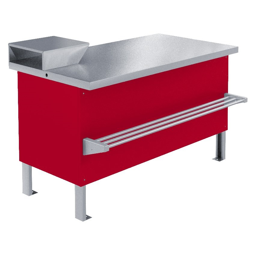 Прилавок холодильный Марихолодмаш «Мясной» ПХС-1,55/0,85 (встроенное холодоснабжение) цветной