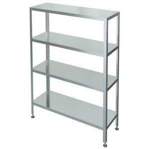 Стеллаж с 4-я сплошными полками МХМ С-4-0,4/0,95/1,8 (оцинковка) 