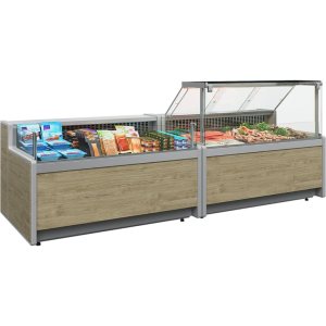 Витрина холодильная Carboma GC111 SP 1,25-1 (1010 Мариель) (газлифт без боковин) - Изображение 2