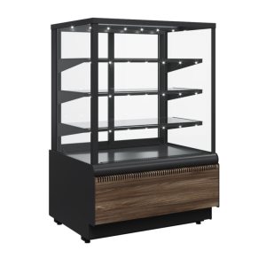 Витрина кондитерская Carboma KC70 VV 1,3-1 Standard Паттерн (0108 Темный дуб)