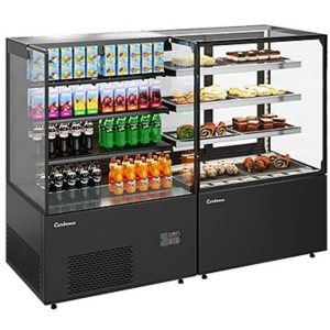 Витрина кондитерская Carboma KC78-130 VV 1,2-2 (открытая) (9005)