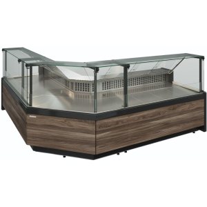 Витрина холодильная Carboma GC111 SM 2,5-1 (1008 Темный дуб) (газлифт, без боковин) - Изображение 3