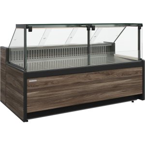 Витрина холодильная Carboma GC111 VM 3,75-1 (1008 Темный дуб) (динамика, без боковин)