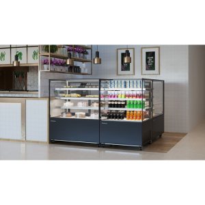 Витрина нейтральная Carboma KC84-130 N 1,5-1 (9005) - Изображение 6