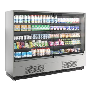 Горка холодильная Carboma FC20-07 VM 2,5-1 0300 LIGHT фронт Х0 (версия 2,0) (9006-9005) (бок металл)