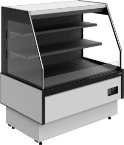 Горка холодильная Carboma GC95 VM 1,25-2 без боковин (версия 2.0) (9006-9005)