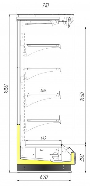 Горка холодильная Север МАНГО-Slim 1950/710 ВХС-1875 - Изображение 6